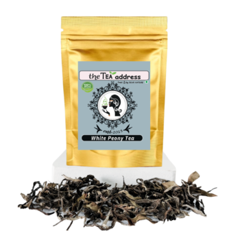 pouch of white peony tea