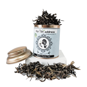 tin of white peony tea