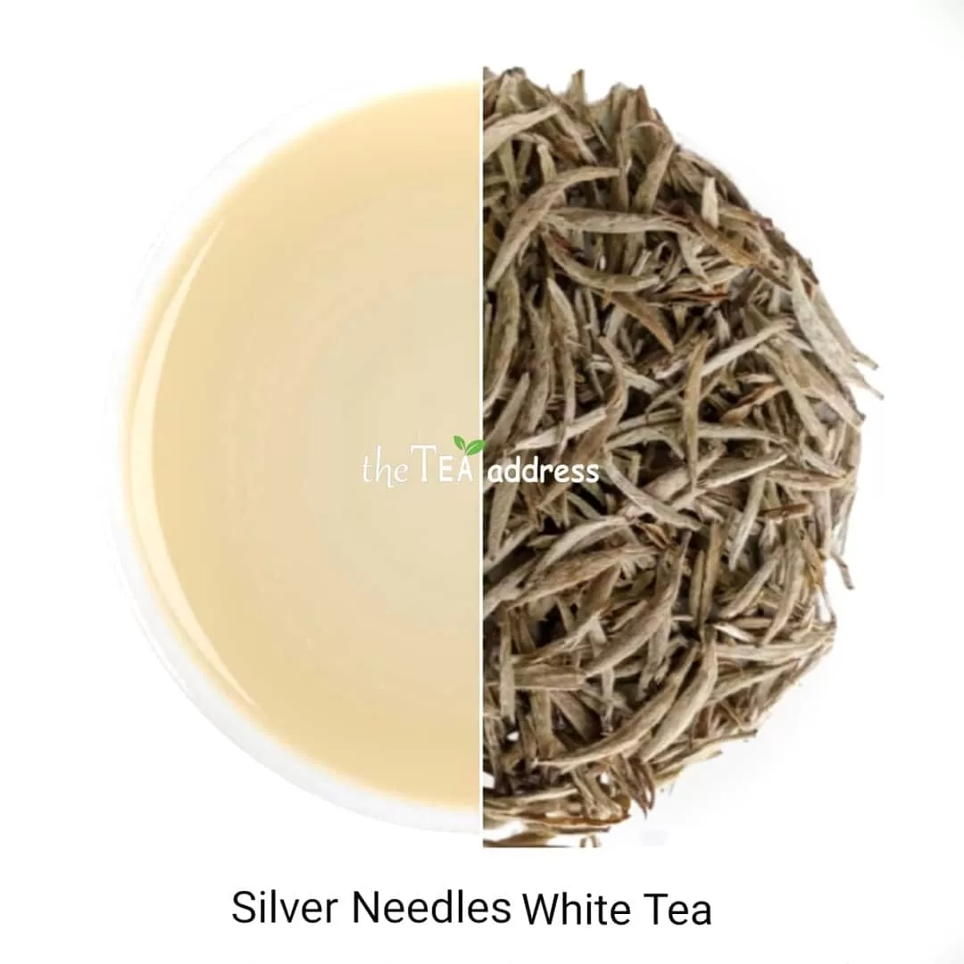 image of silver needles white tea and liquor