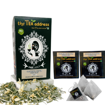teabags of jasmine silver needles