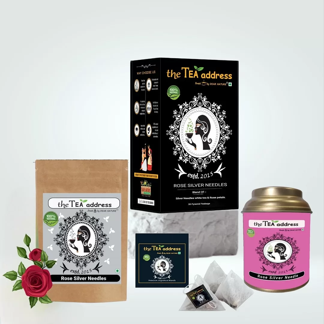 image of different types of packaging of rose silver needles