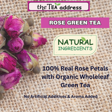 Ingredients of rose green tea