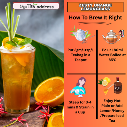 how to brew zesty orange lemongrass tea