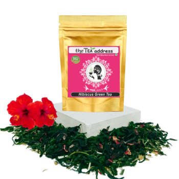 pouch of hibiscus green tea
