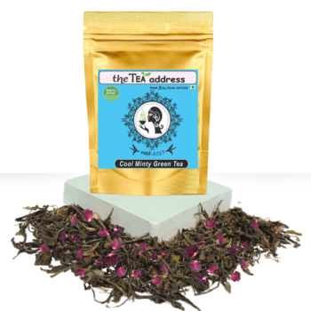 pouch of cool mint green tea