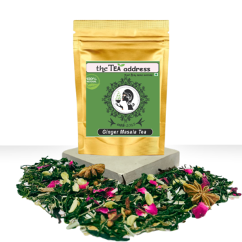 pouch of ginger masala green tea