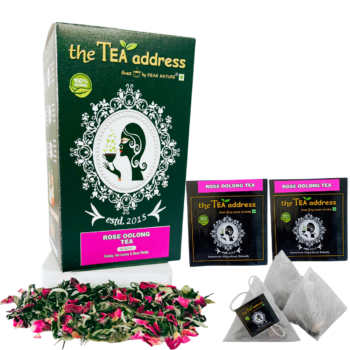 teabags of rose oolong tea