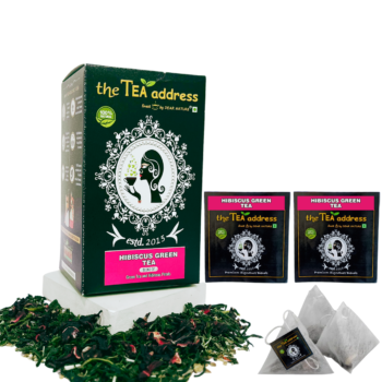 teabags of hibiscus green tea