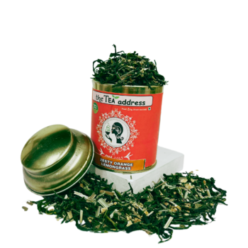 tin of zesty orange lemongrass tea