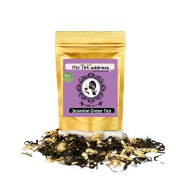 pouch of jasmine green tea
