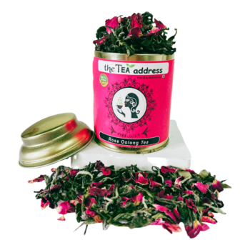 tin of rose oolong tea