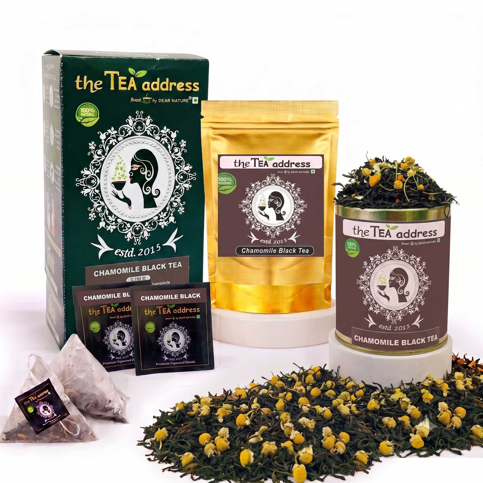 Chamomile black tea variants variants of chamomile black tea