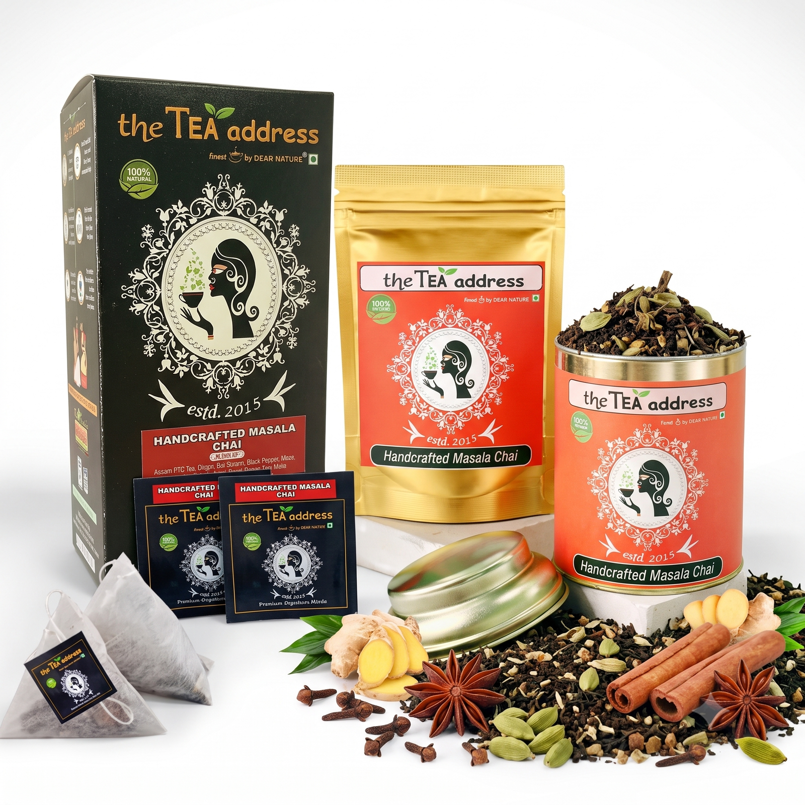 Handcrafted masala chai variants Handcrafted kadak masala chai variants