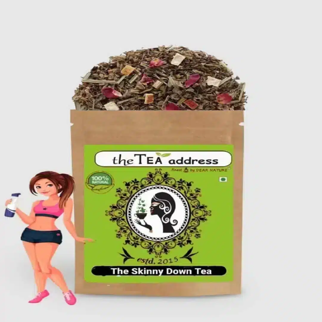 Image of skinny down tea packed in standup pouch