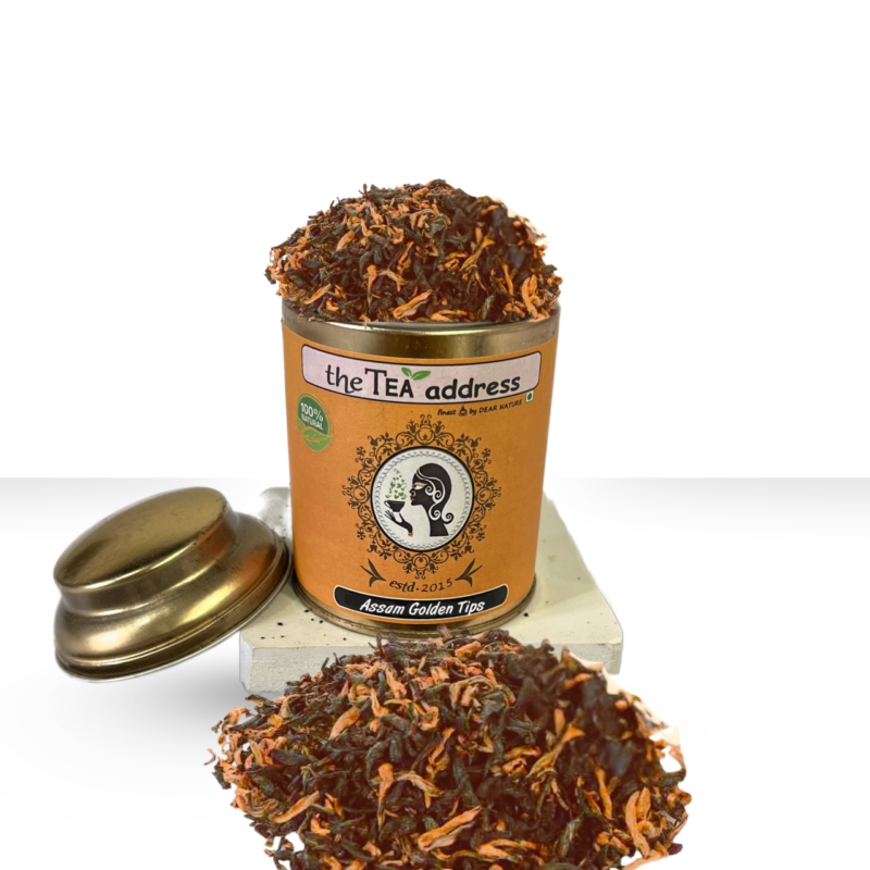 tin of assam golden tippy tea
