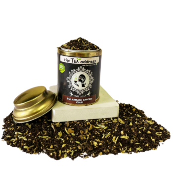 tin of sulaimani chai