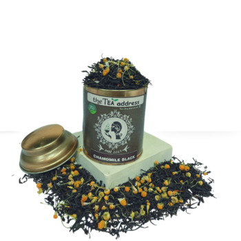 tin of chamomile black tea