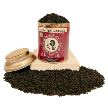 tin of premium assam strong CTC tea