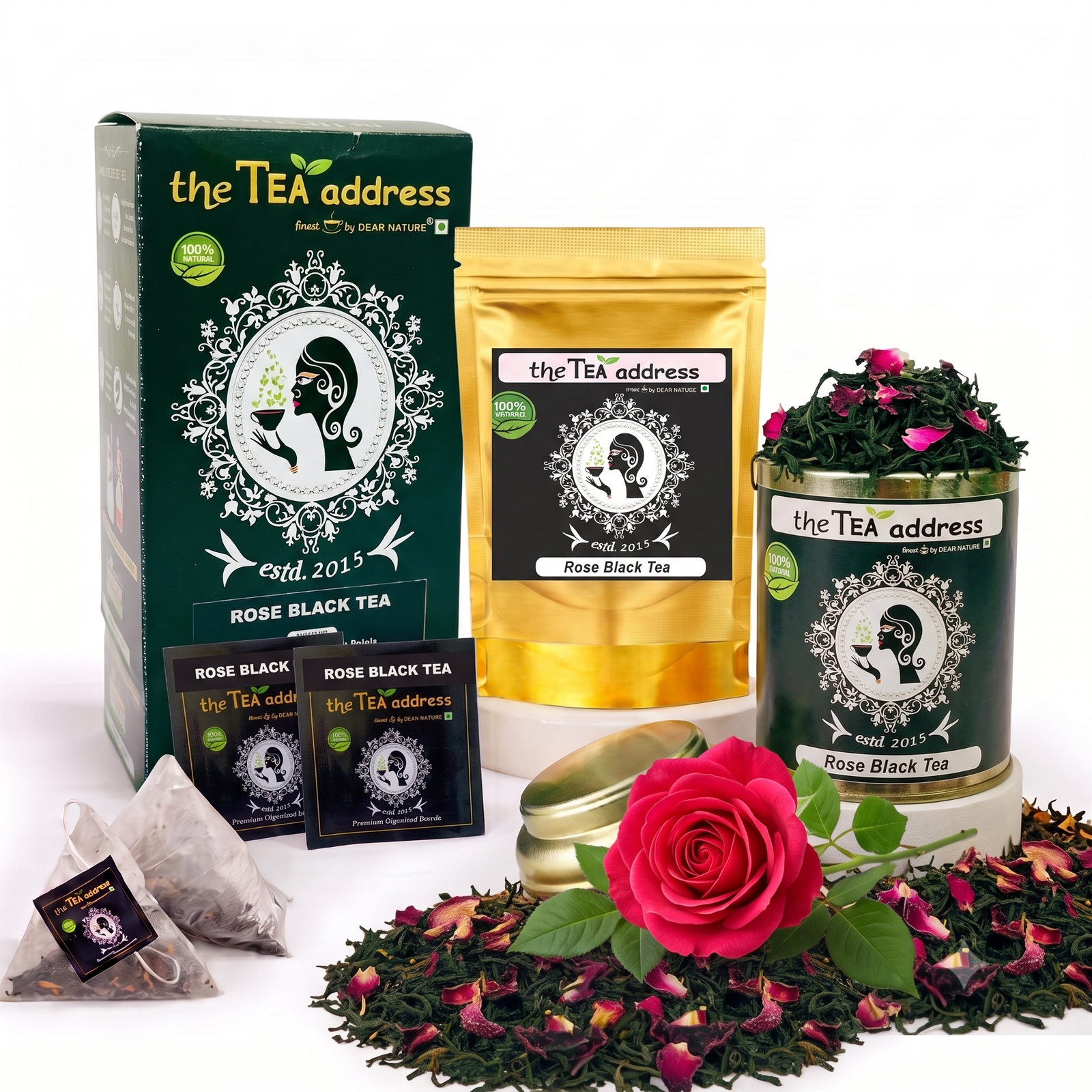 Rose black tea variants variants of rose black tea