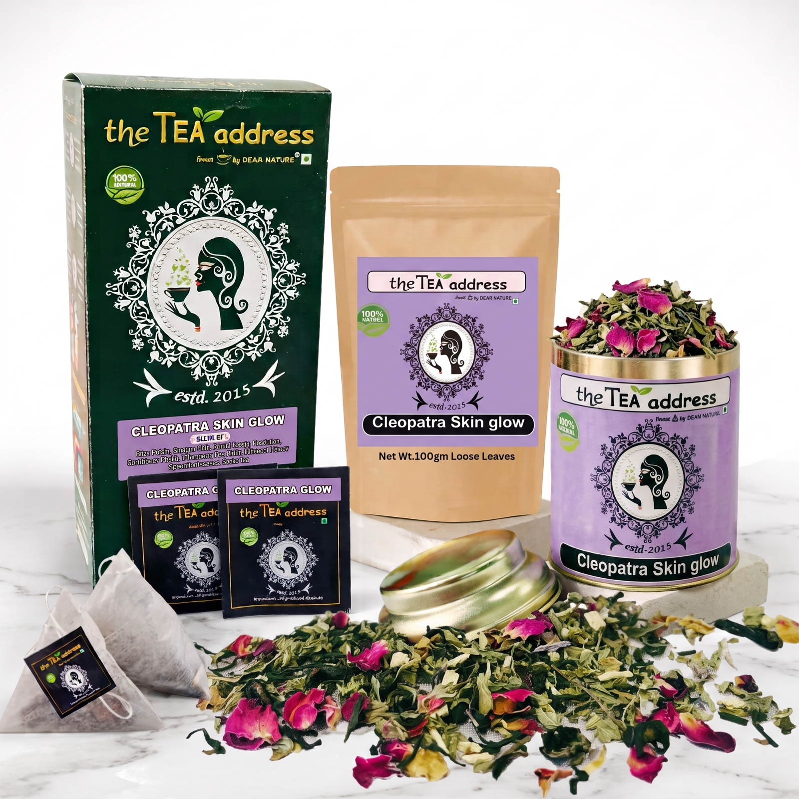Cleopatra skin glow SDCSGWT Image of product variants of cleopatra skin glow