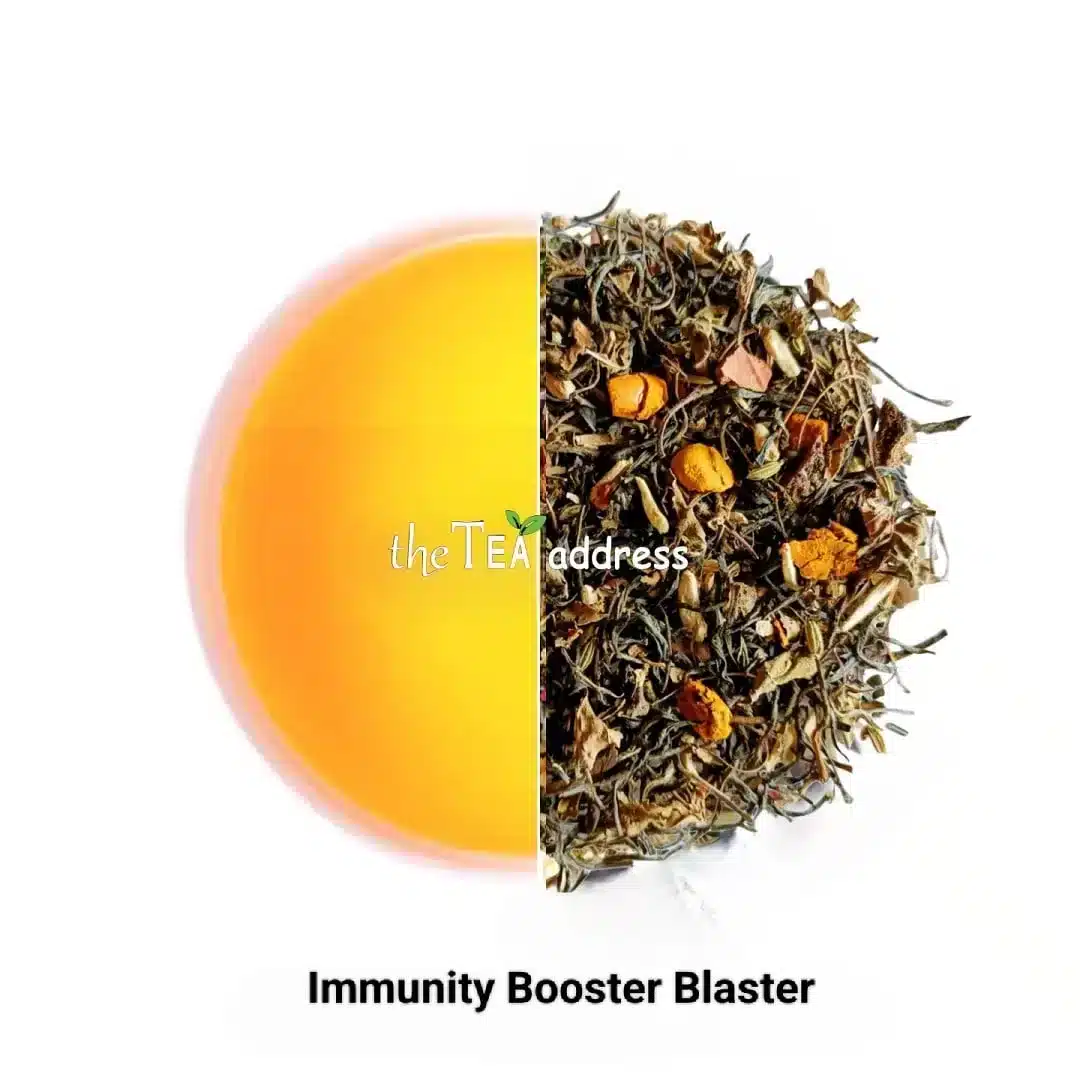 Image of immunity booster blaster tea leaves and liquor