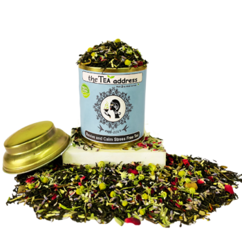 image of tin of revive and calm tea