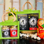 eco jute bags combo variants of darjeeling special black tea and handcrafted masala chai
