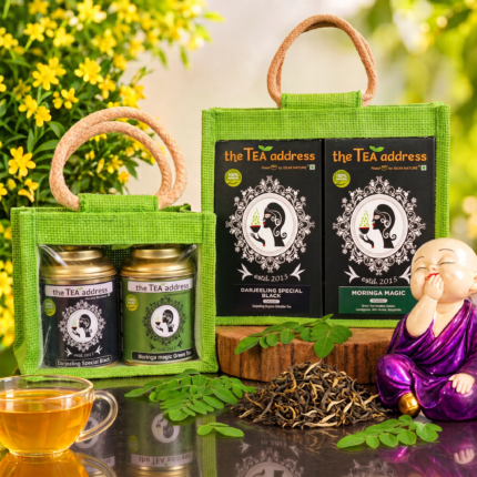 ecojutebags of darjeeling special black and tulsi moringa magic