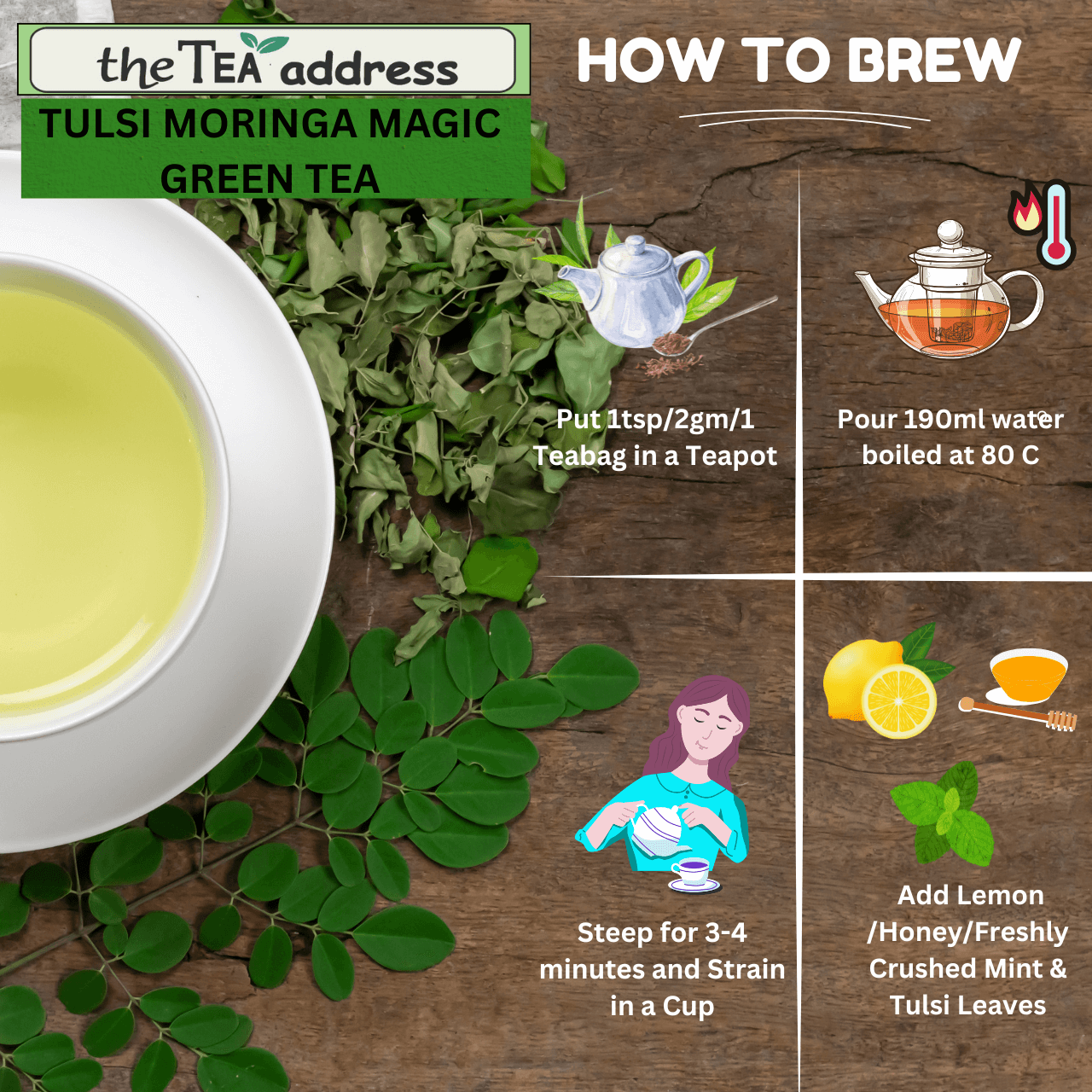HOW TO BREW tulsi Moringa