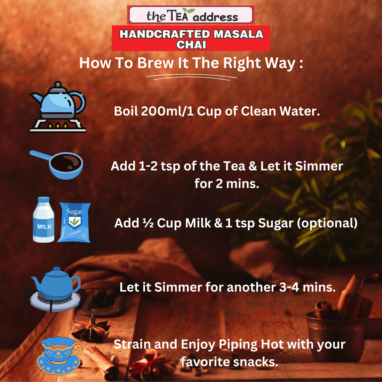 How To Brew MASALA CHAI