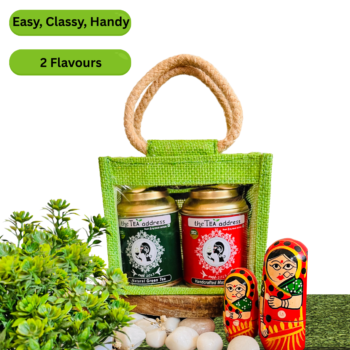 tins combo of handcrafted masala chai and natural green tea