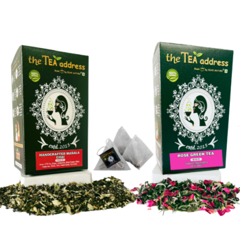 Eco-jutebag Gift Combo of Handcrafted Masala Chai & Rose Green Tea - Image 2