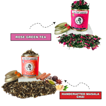 Eco-jutebag Gift Combo of Handcrafted Masala Chai & Rose Green Tea - Image 6