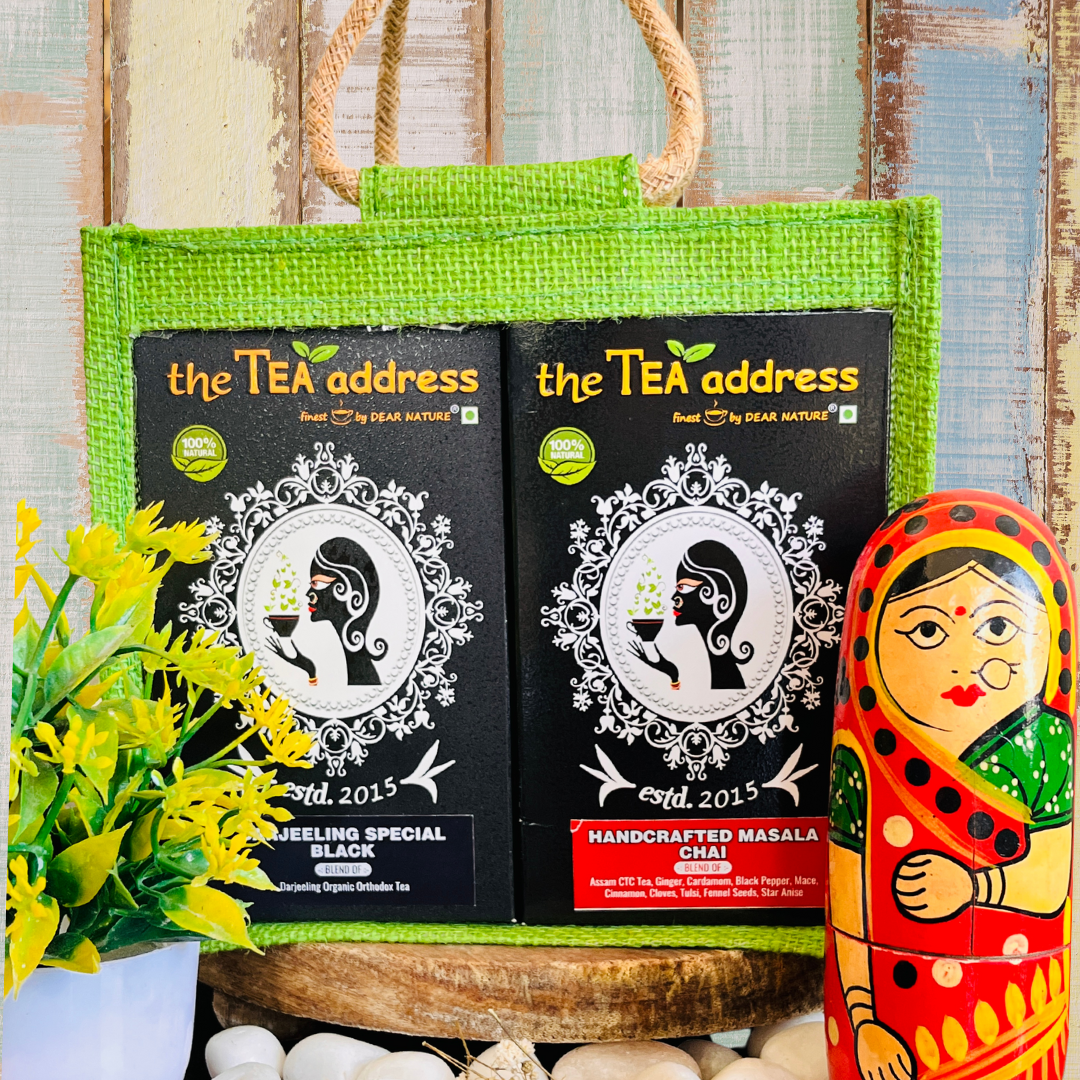 gift pack combo of darjeeling special black and handcrafted masala chai