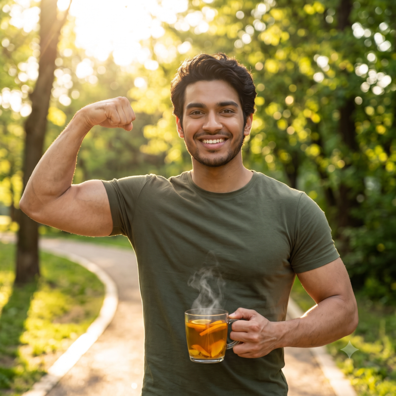 immunity booster image of a man