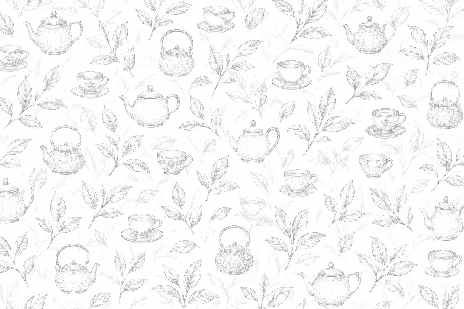 seamless tea pattern